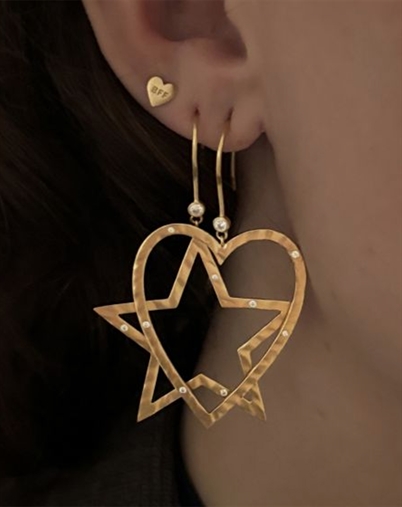 Stine A - BFF Single Ørering - Guldfarvet